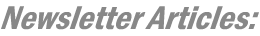 Newsletter Articles